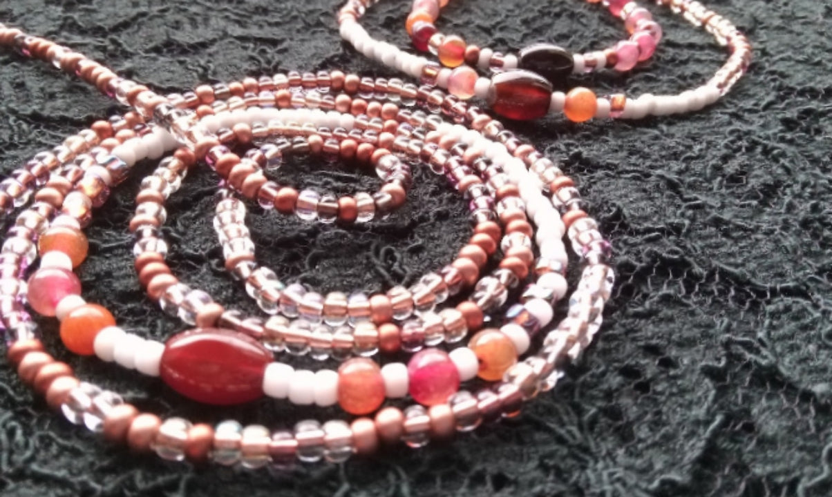 SHE EMBODIES THE EARTH ( MULTI AGATE, STRETCH)!