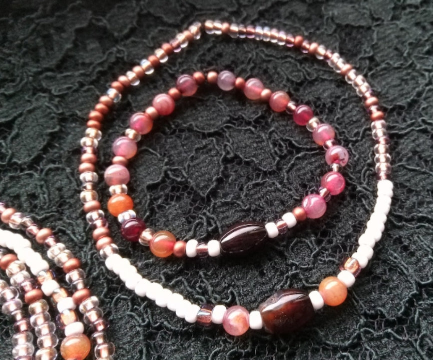 SHE EMBODIES THE EARTH ( MULTI AGATE, STRETCH)!