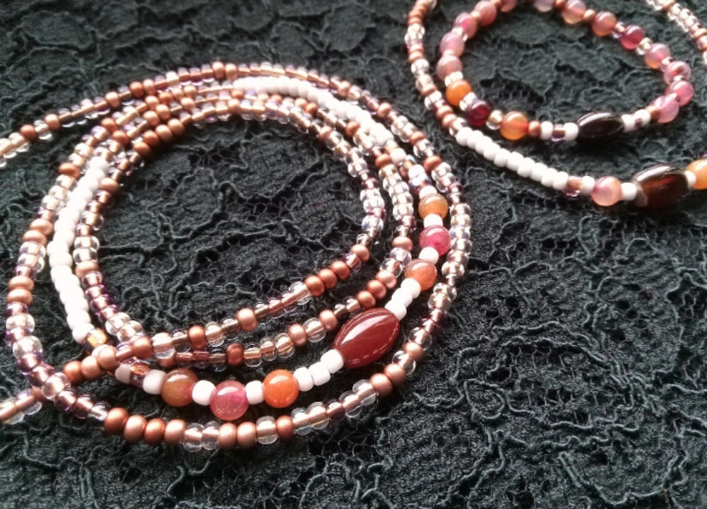 SHE EMBODIES THE EARTH ( MULTI AGATE, STRETCH)!