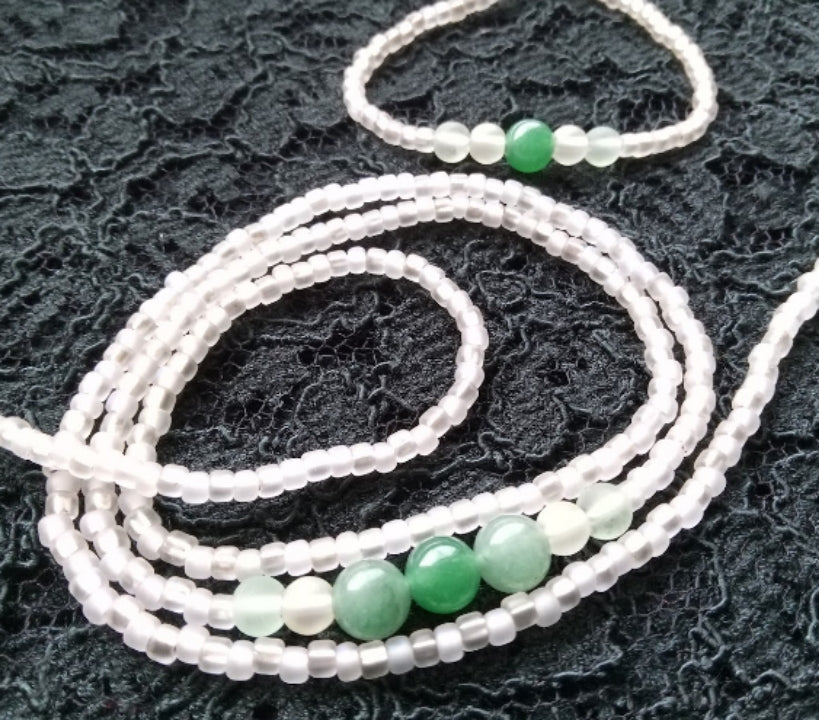 SOLD !!! BLESSED ( GREEN AVENTURINE, TIE )