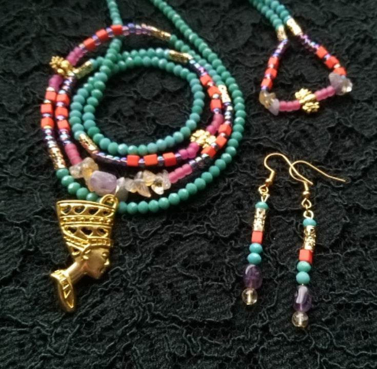 HER CREATIVE FLOW ( AMETHYST & CITRINE, STRETCH)