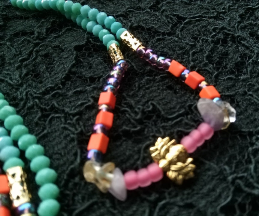 HER CREATIVE FLOW ( AMETHYST & CITRINE, STRETCH)