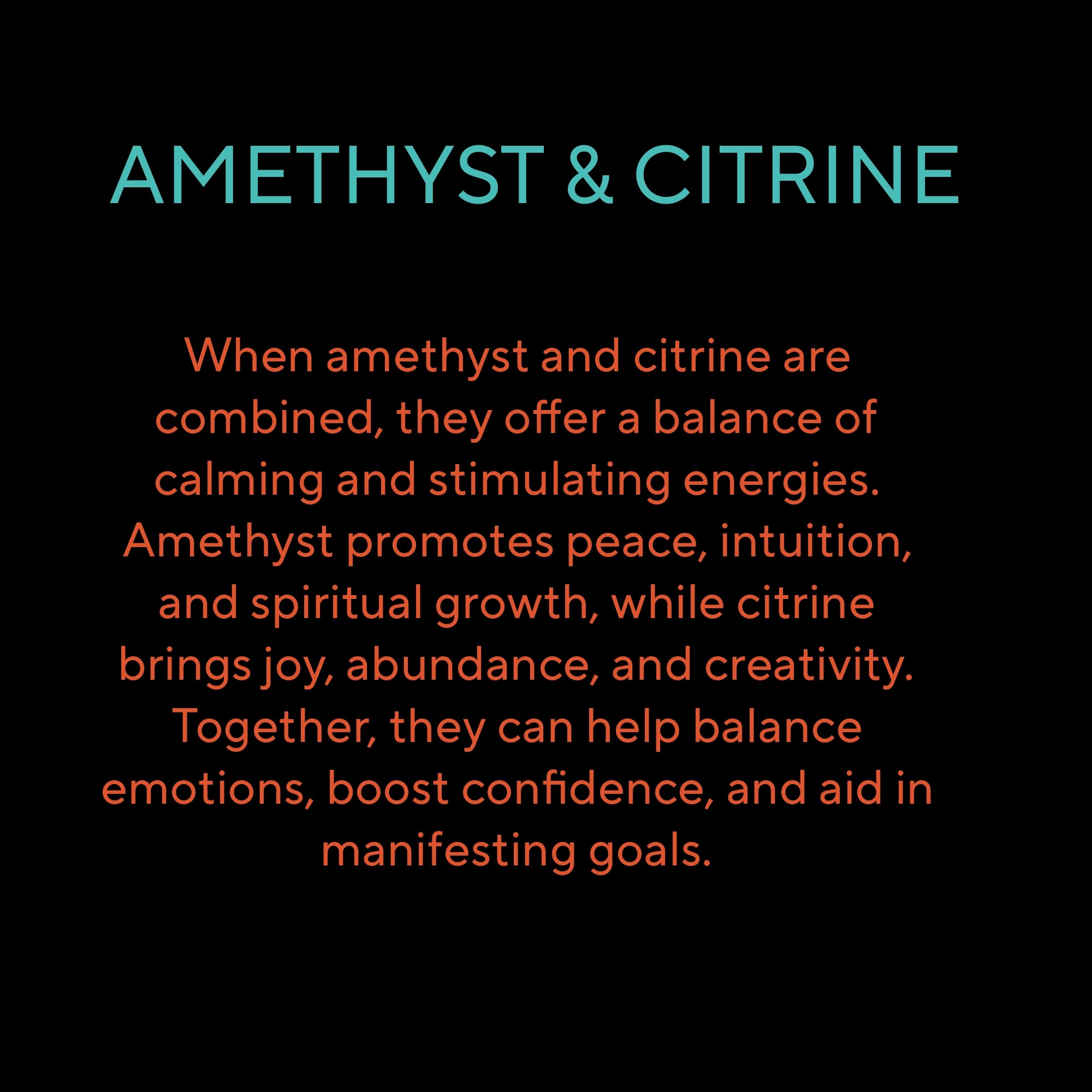 HER CREATIVE FLOW ( AMETHYST & CITRINE, STRETCH)