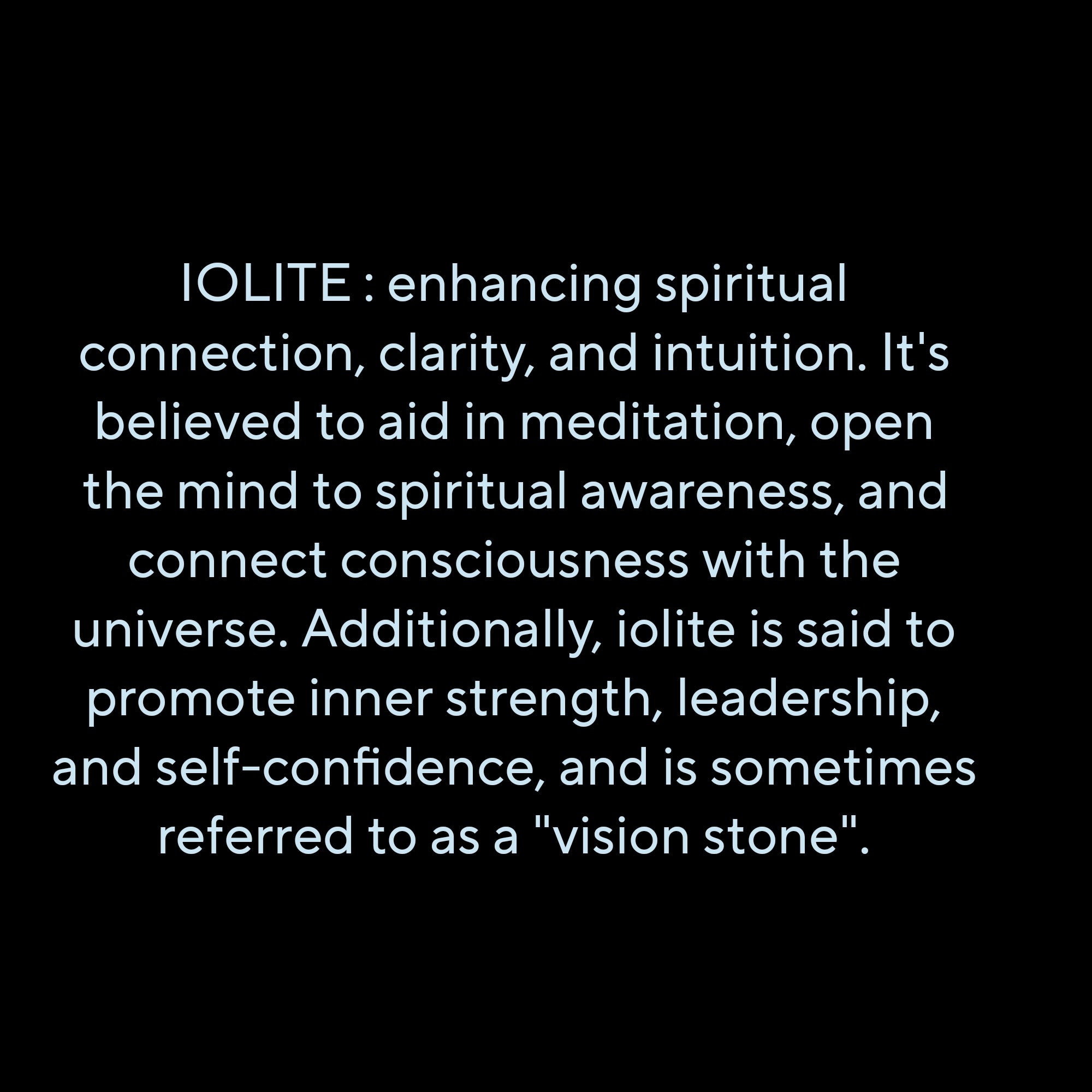 VISION ( IOLITE )