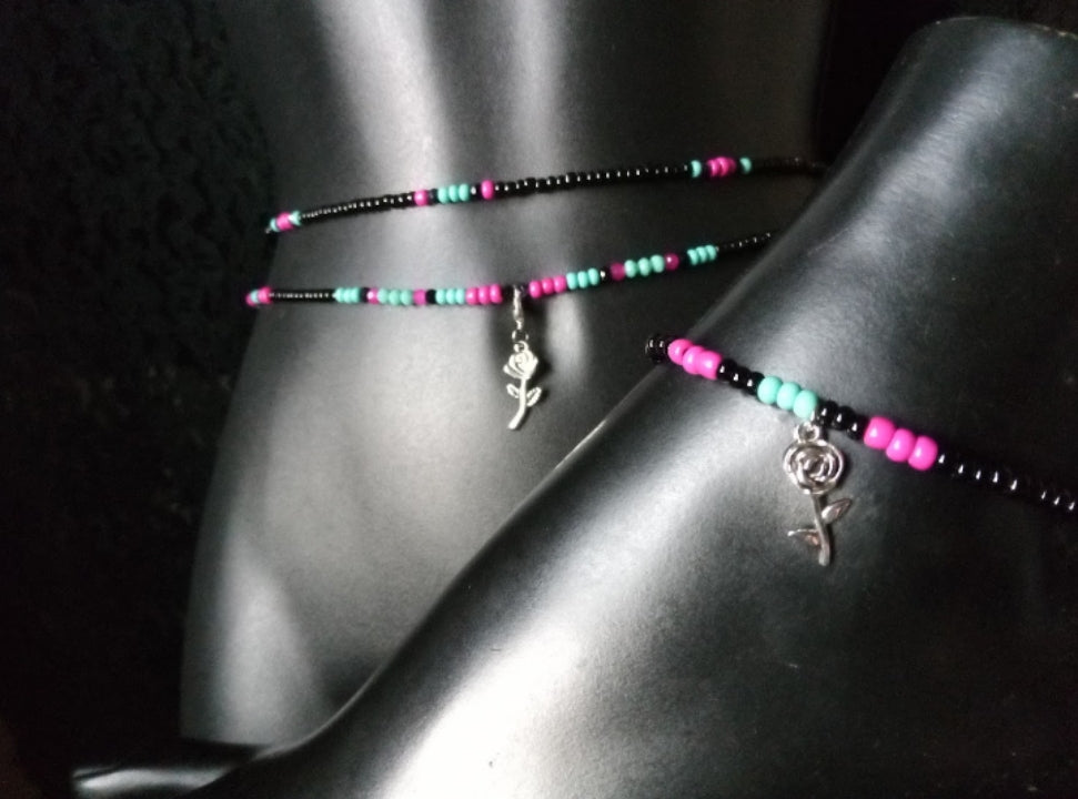 TURQUOISE ROSE ( TIE)