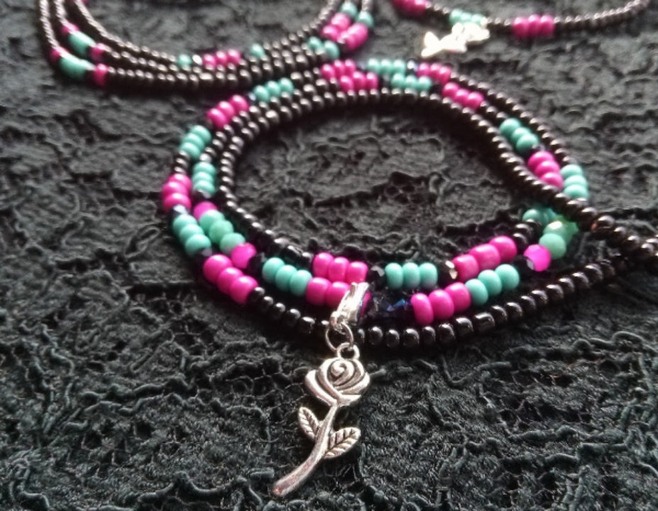 TURQUOISE ROSE ( TIE)