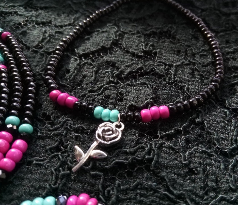 TURQUOISE ROSE ( TIE)