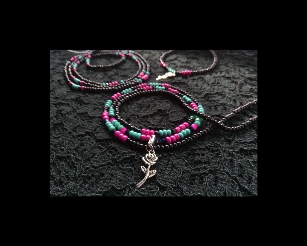 TURQUOISE ROSE ( TIE)