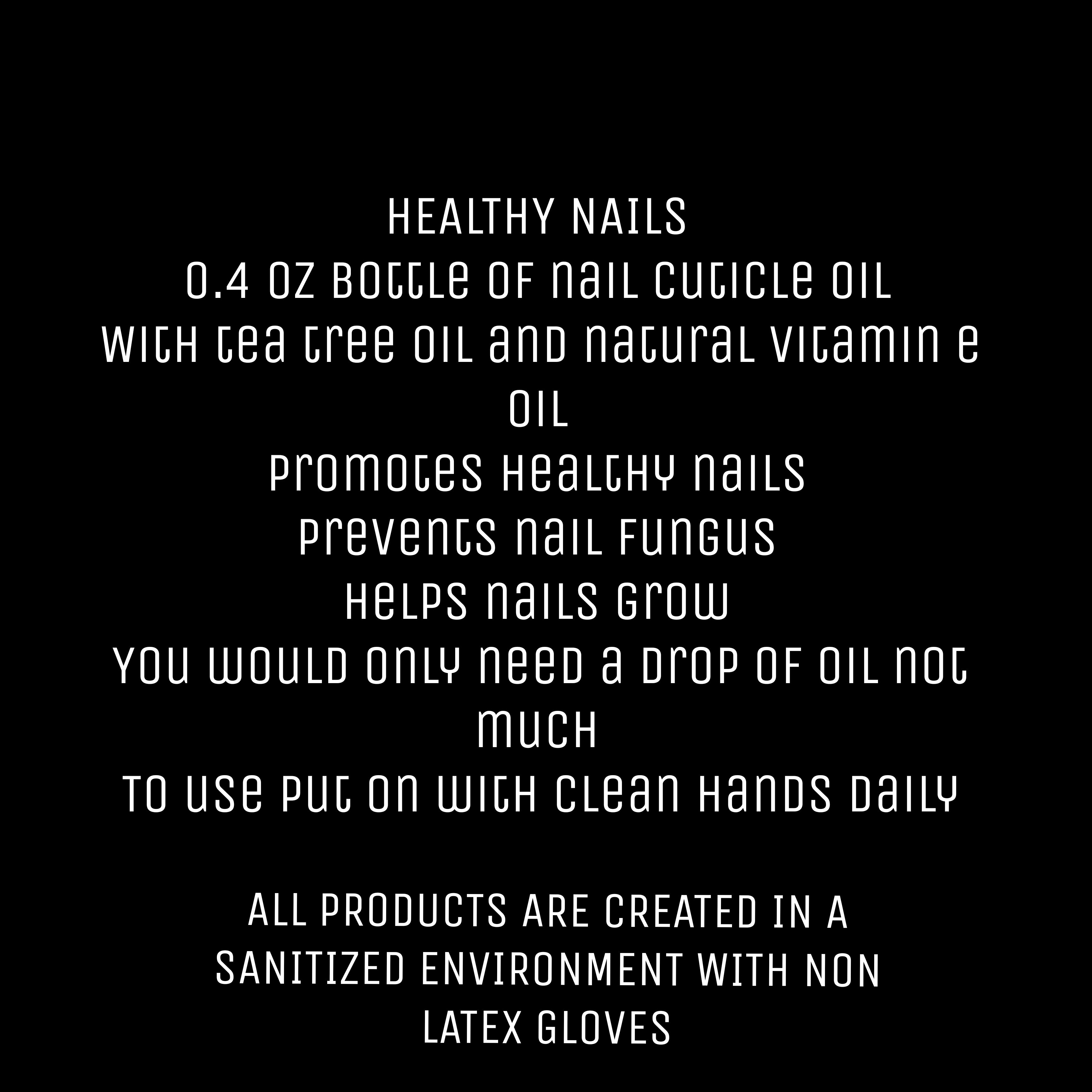 HEALTHY NAILS ( CUTICLE OIL) 0.4 OZ BOTTLE