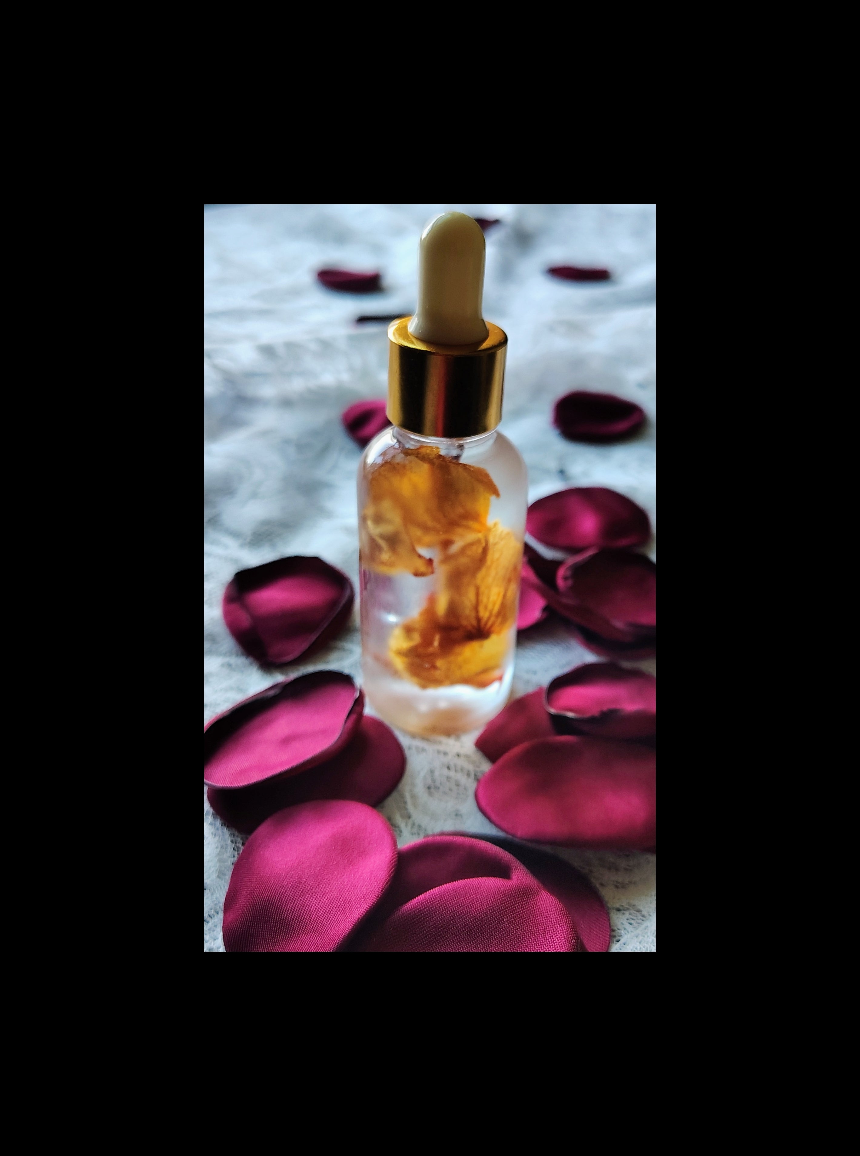PEACH PETALS PAMPERING BODY OIL 1 oz bottle