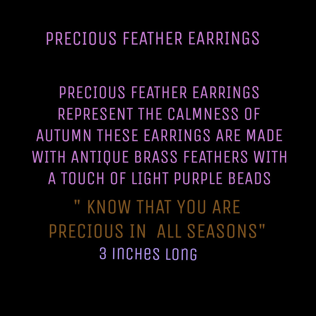 PRECIOUS FEATHER EARRINGS