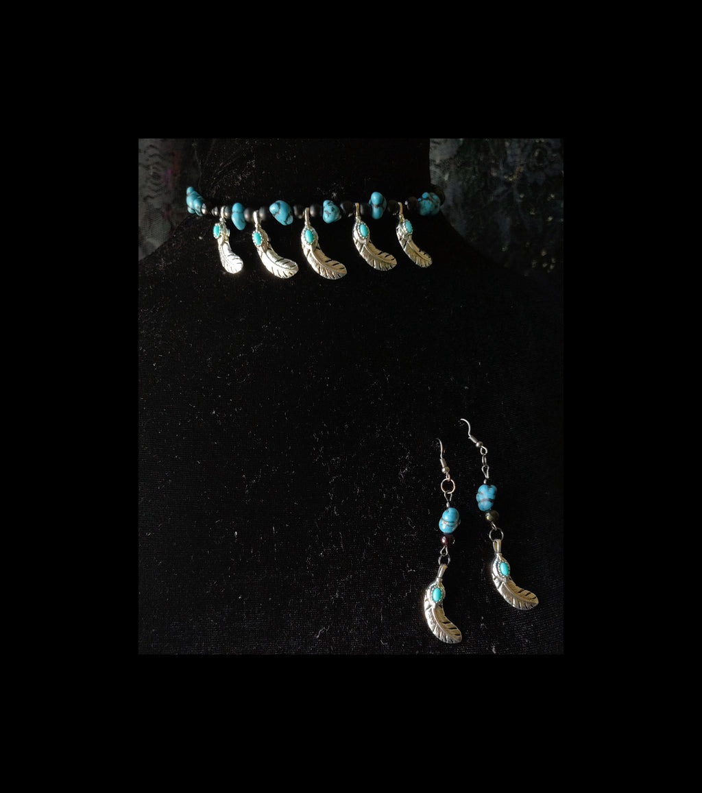 SKY & EARTH ( TURQUOISE NECKLACE SET )