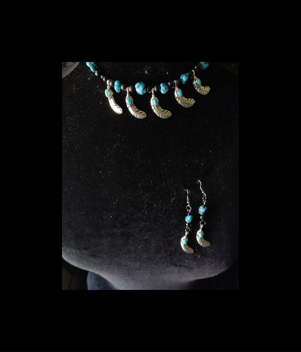 SKY & EARTH ( TURQUOISE NECKLACE SET )