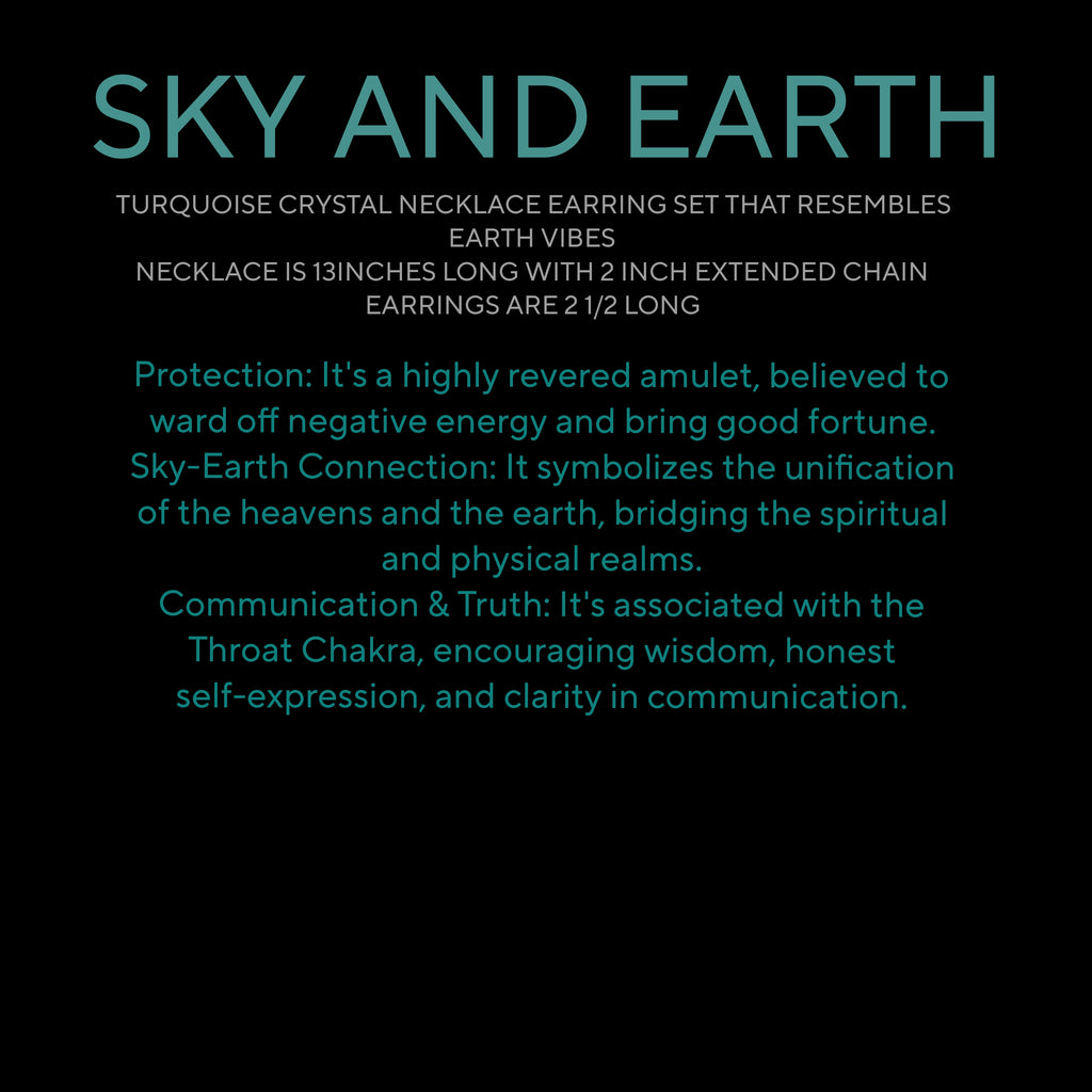 SKY & EARTH ( TURQUOISE NECKLACE SET )