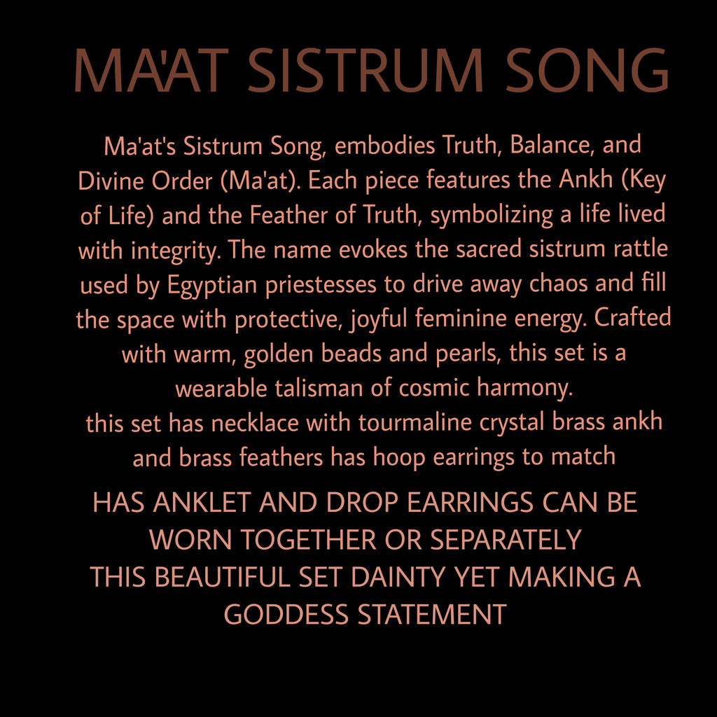 MA'AT SISTRUM SONG HAND BRACELET