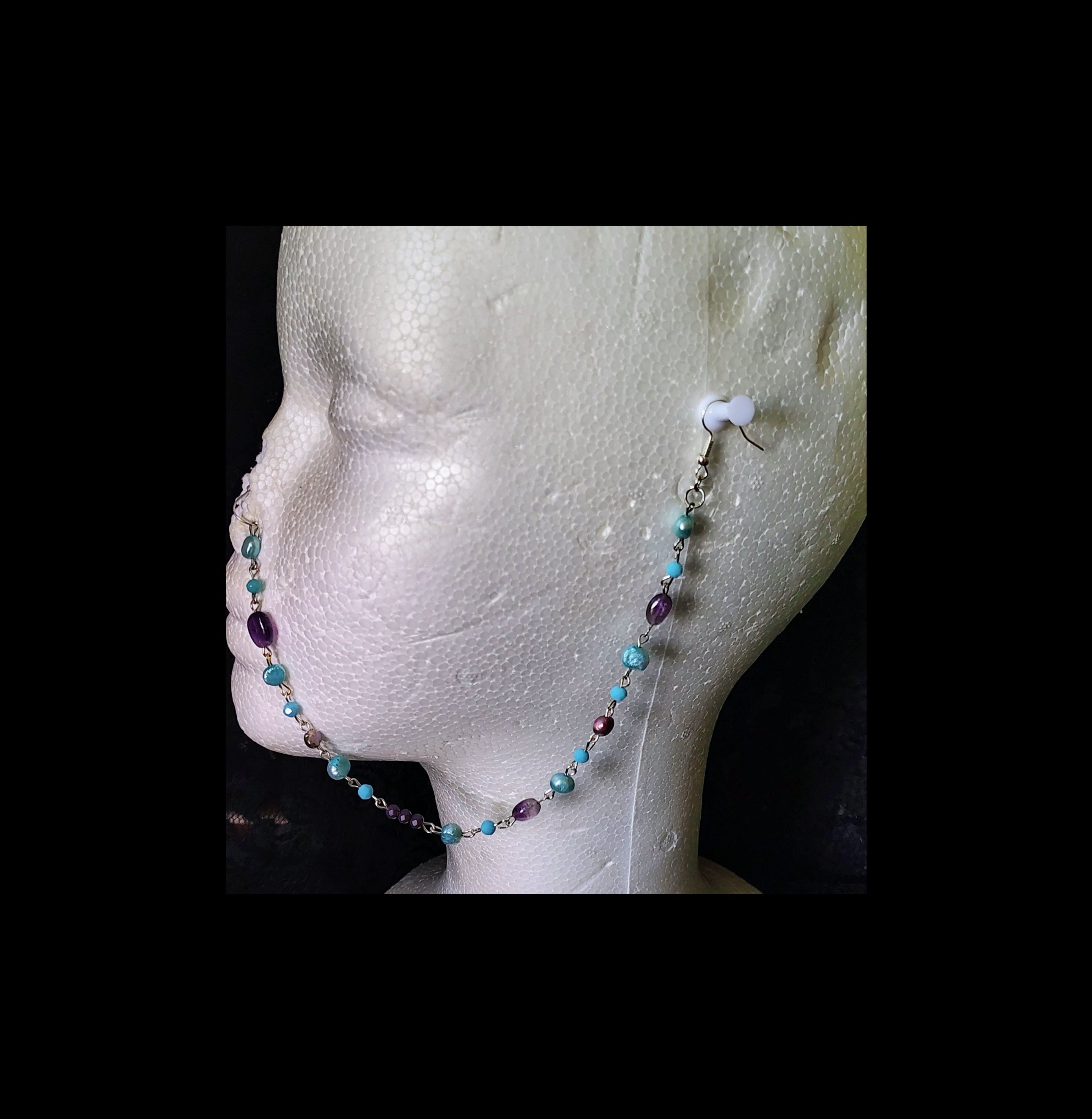 AMETHYST MIRELA NOSE CHAIN