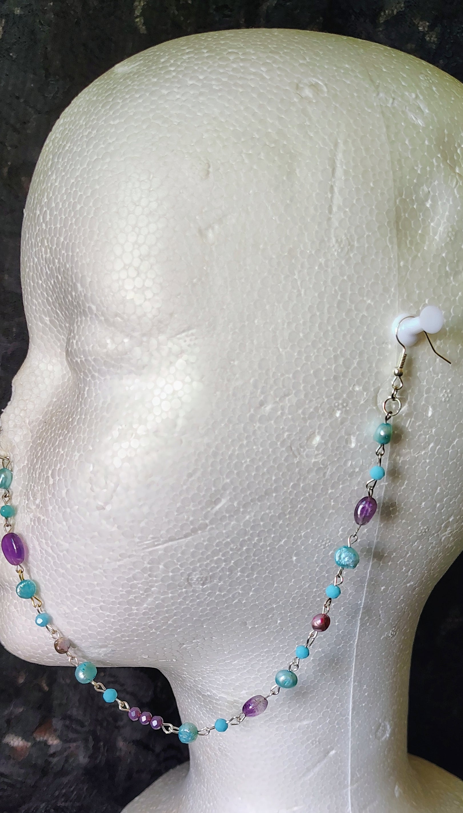AMETHYST MIRELA NOSE CHAIN