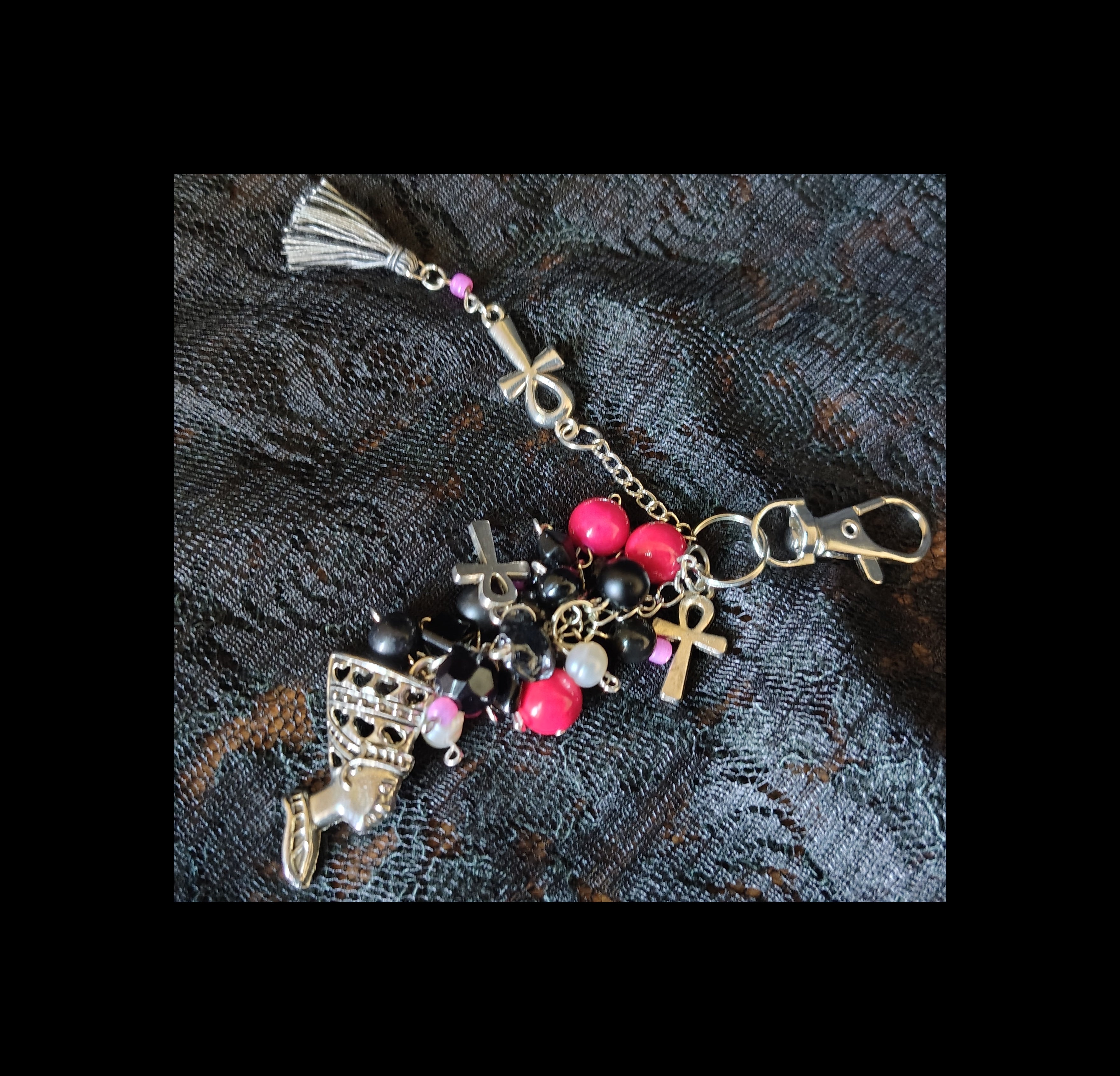 THE GODDESS TASSEL PURSE CHARM
