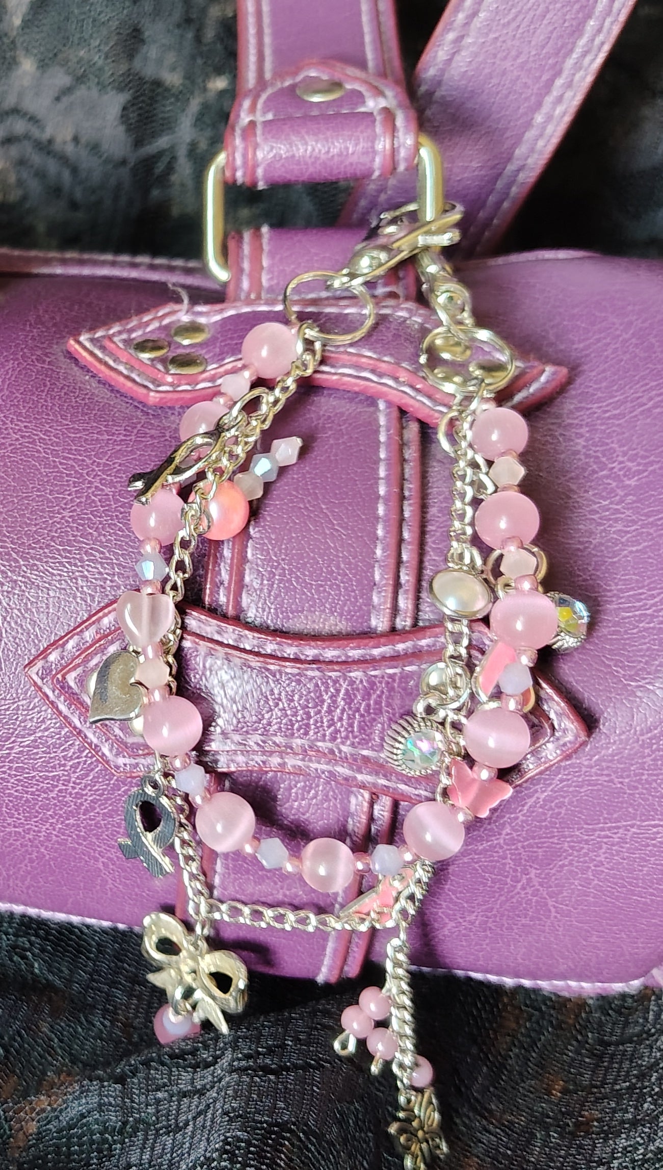 RIBBON RESILIENCE PURSE CHARM