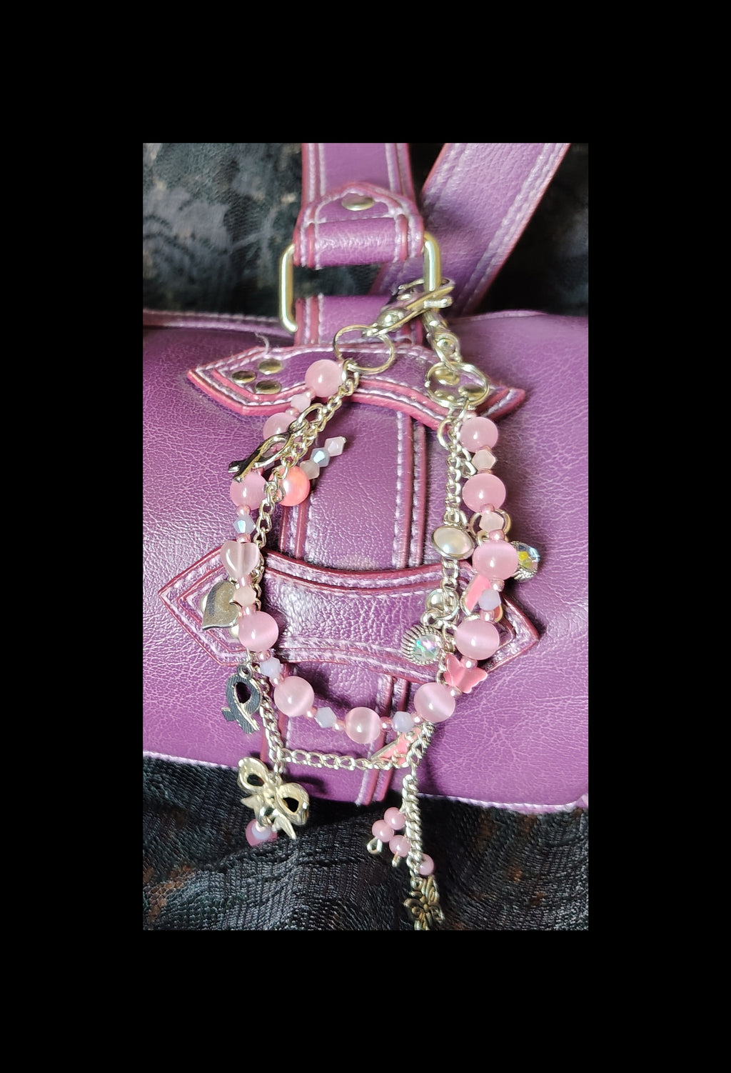 RIBBON RESILIENCE PURSE CHARM