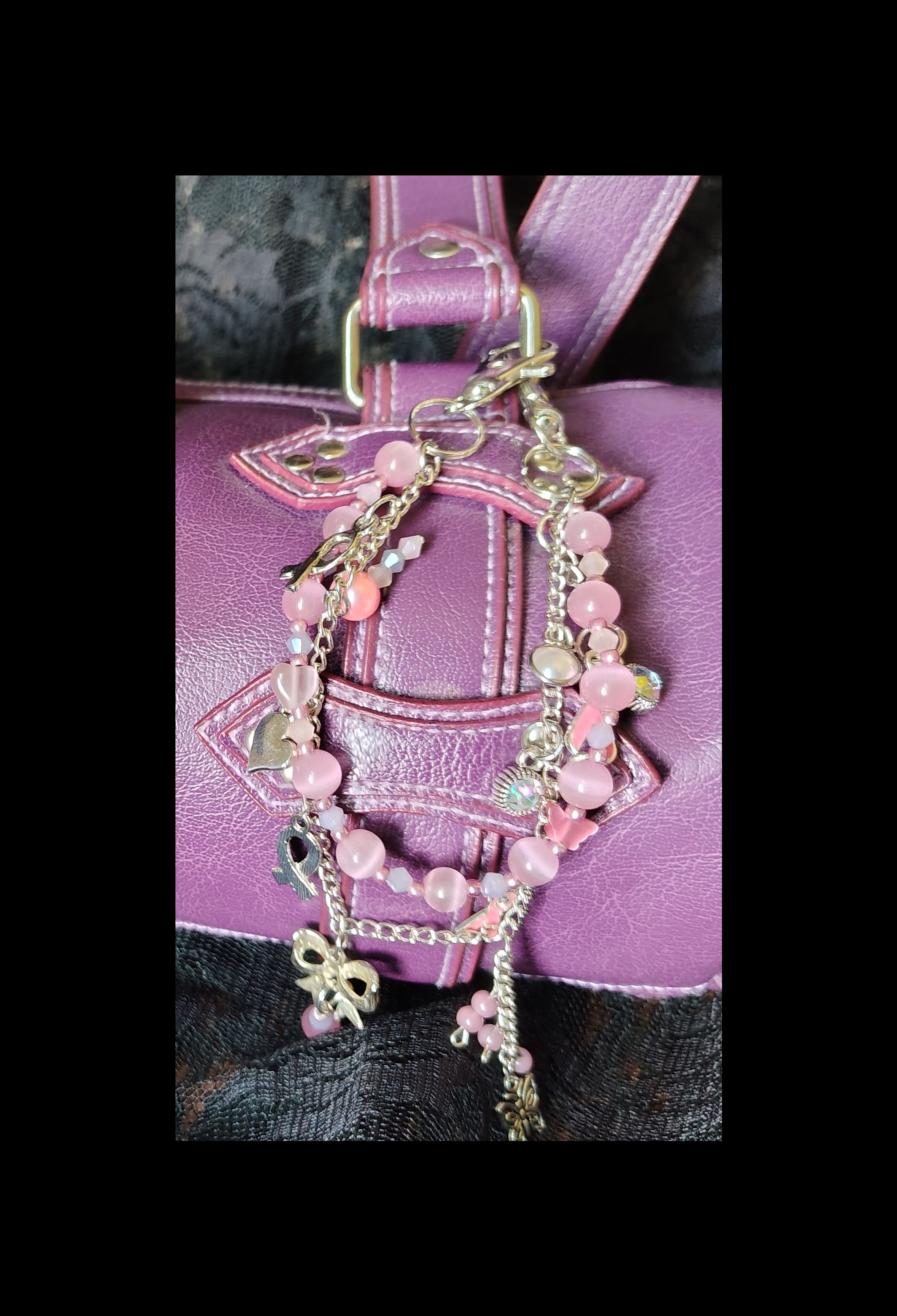RIBBON RESILIENCE PURSE CHARM