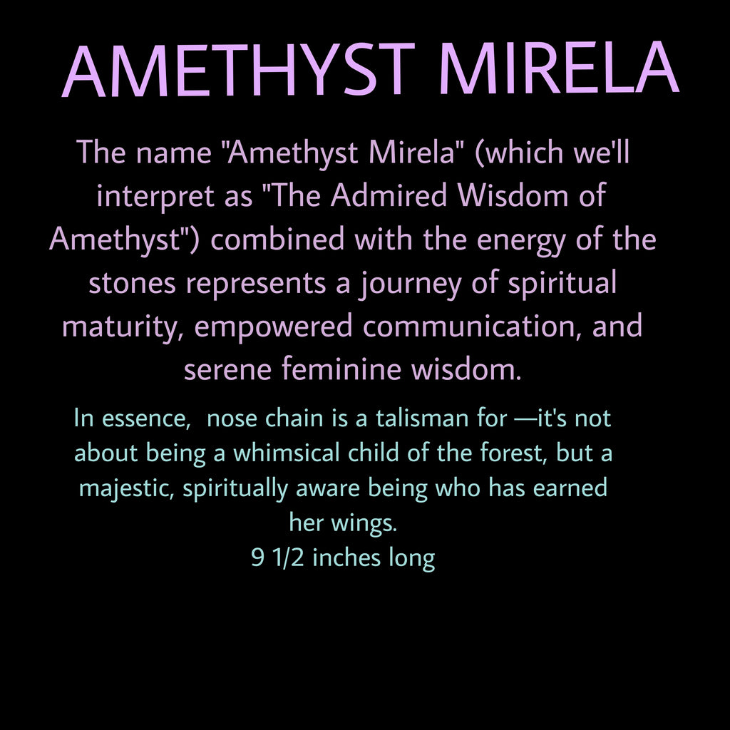 AMETHYST MIRELA NOSE CHAIN