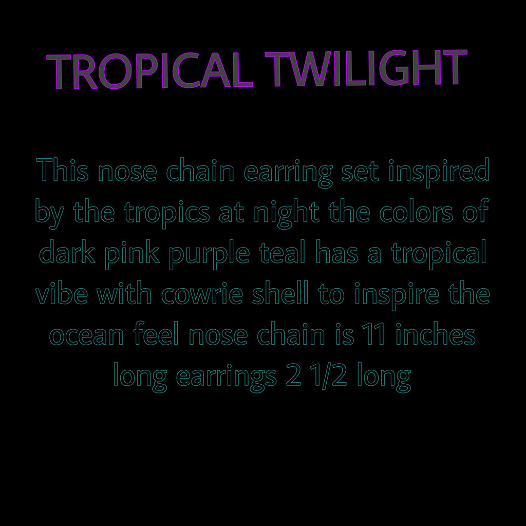 TROPICAL TWILIGHT NOSE CHAIN SET