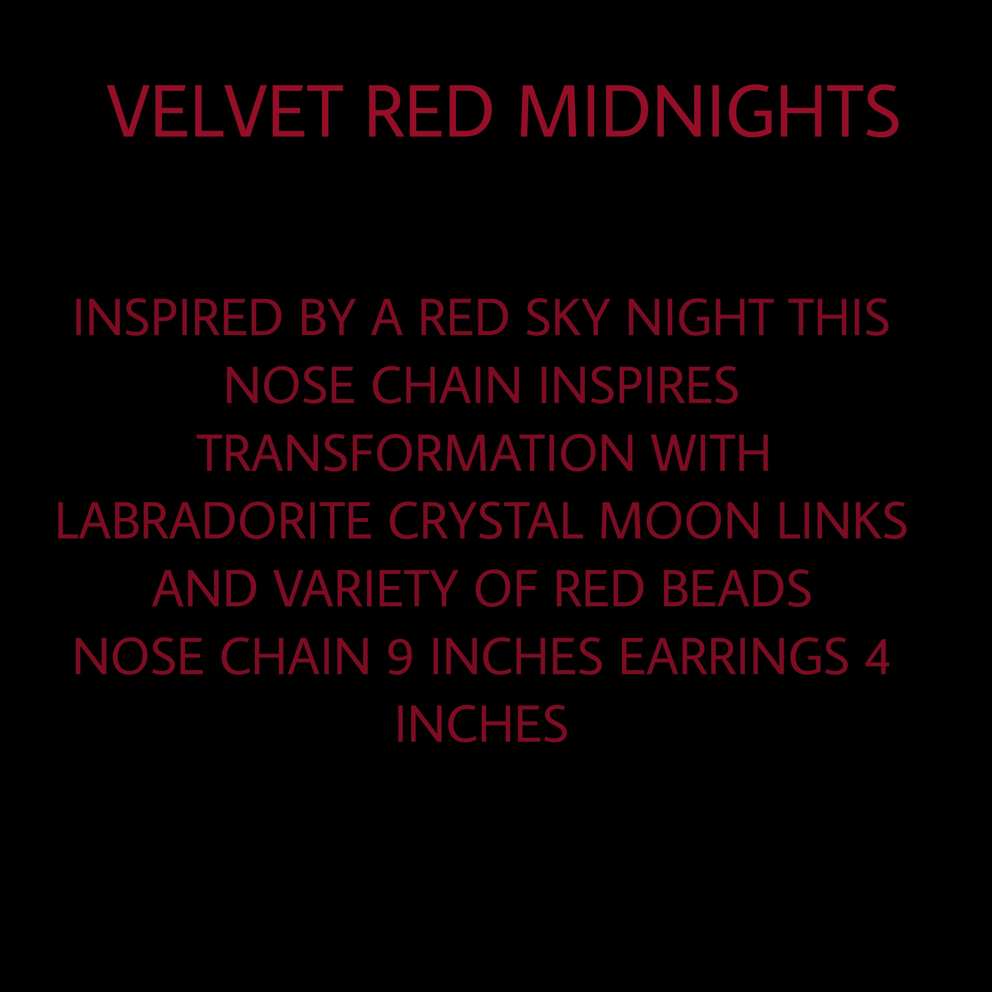 RED VELVET SKY NOSE CHAIN SET