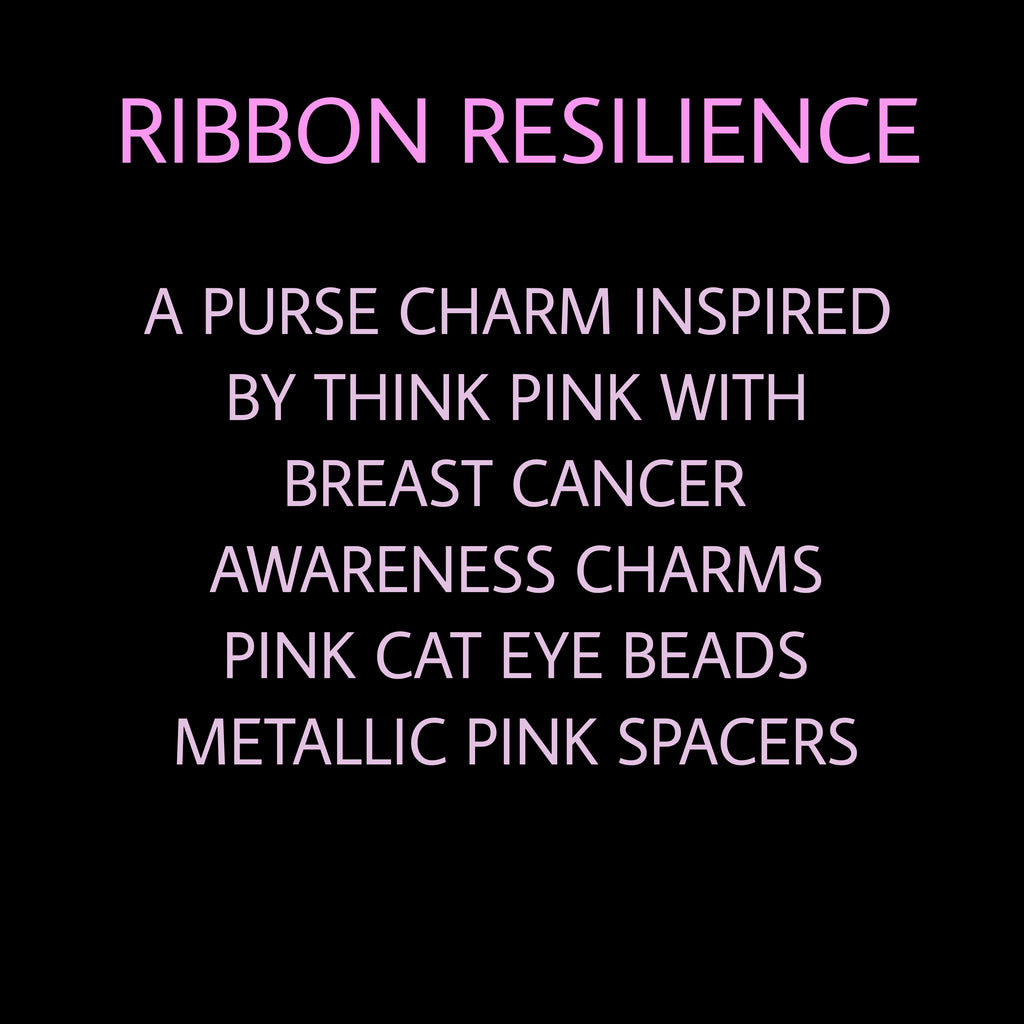 RIBBON RESILIENCE PURSE CHARM