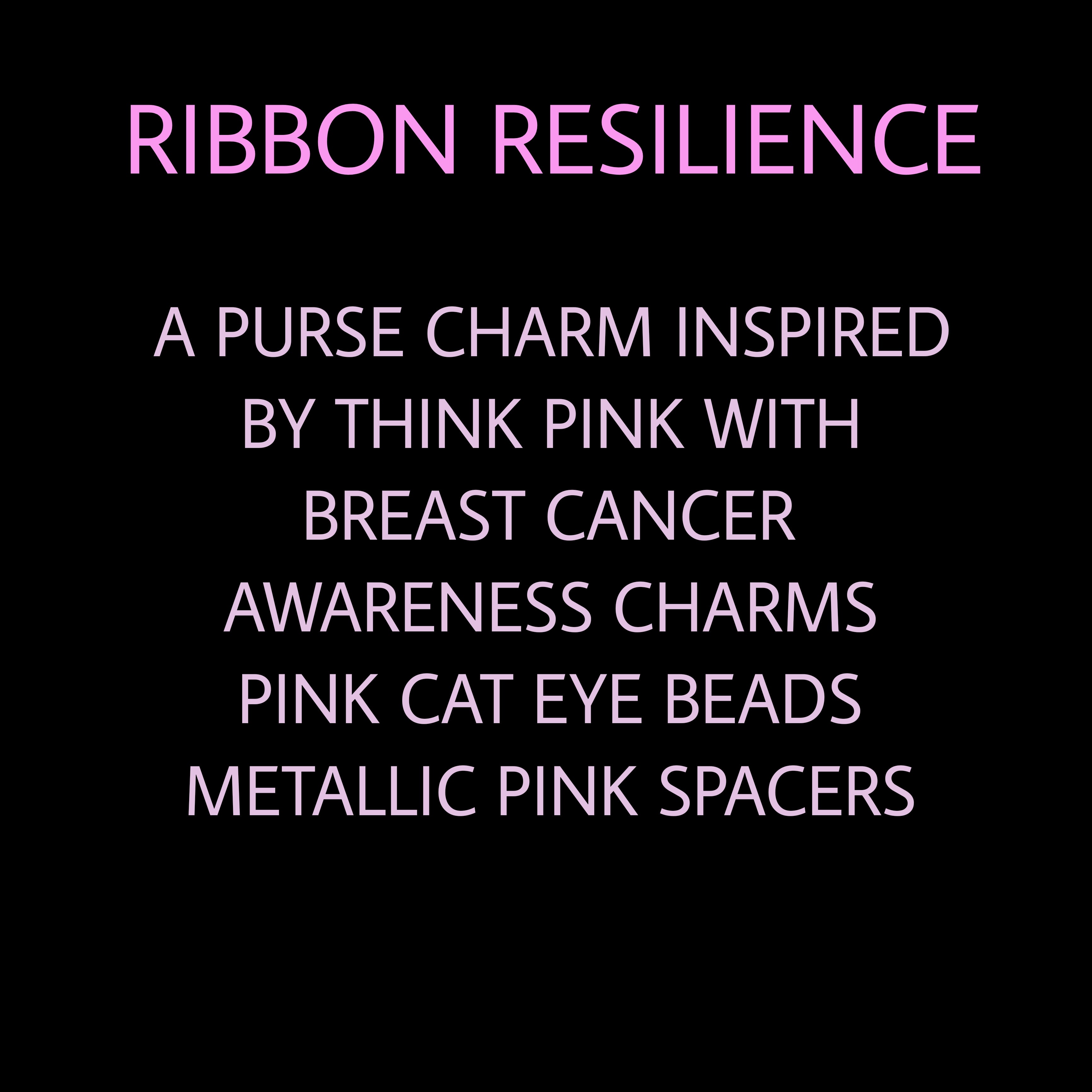 RIBBON RESILIENCE PURSE CHARM